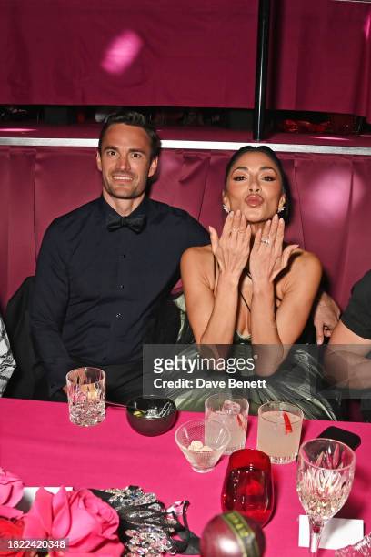 Thom Evans and Nicole Scherzinger attend The Fashion Awards 2023 presented by Pandora pre-drinks reception at The Royal Albert Hall on December 4,...