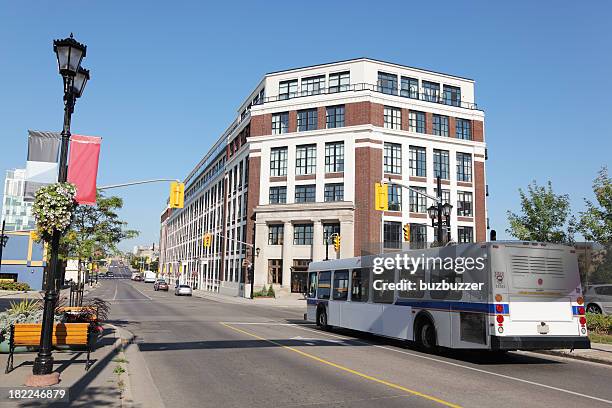 urban public transport - kitchener canada stock pictures, royalty-free photos & images