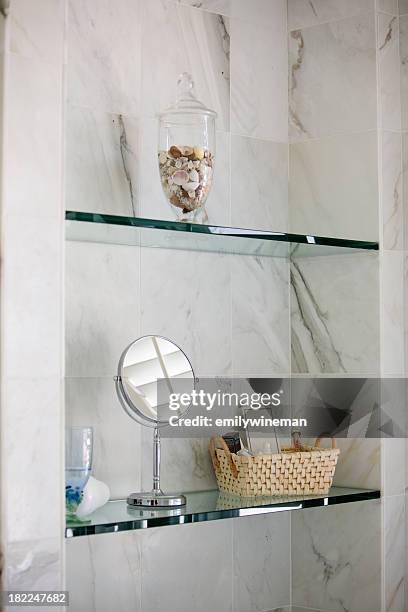 fancy bathroom - shelf stock pictures, royalty-free photos & images