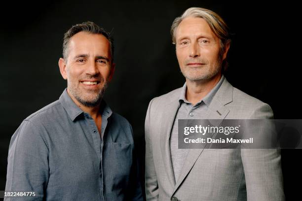 Director Nikolaj Arcel and actor Mads Mikkelsen are photographed for Los Angeles Times on October 30, 2023 in Los Angeles, California. PUBLISHED...