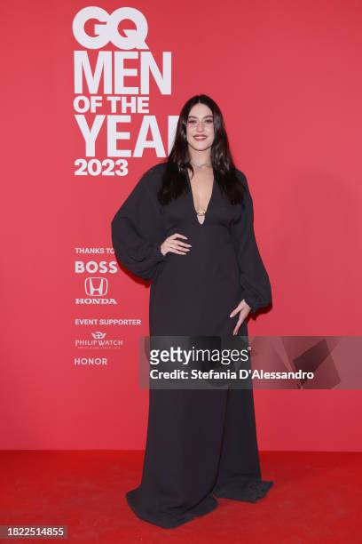 Gaia Gozzi attends the photocall for the GQ "Men Of The Year" 2023 at Palazzo Serbelloni on November 29, 2023 in Milan, Italy.
