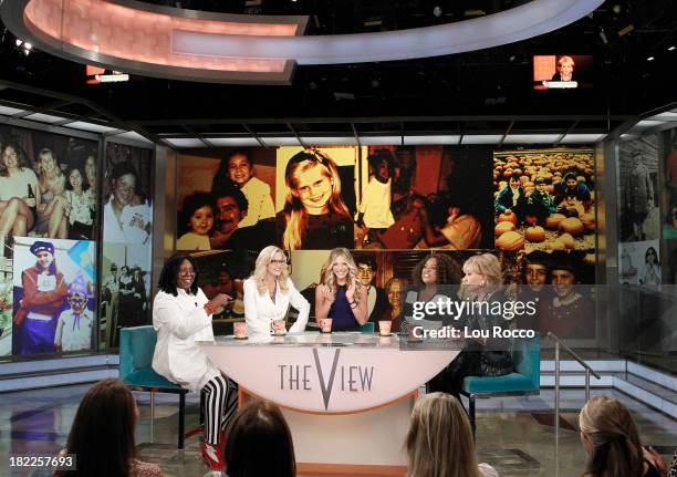 Debbie Matenopoulos, former co-host of "The View" guest co-hosts; Olivia Wilde ; Hannah Ware and Stuart Townsend are guests today, Thursday,...