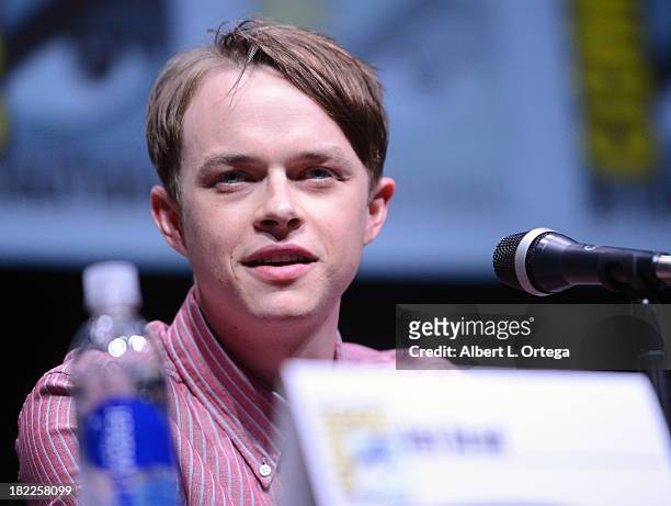 Actor Dane DeHaan attends The Sony and Screen Gems Panel featuring The Amazing Spider-Man 2 as part of Comic-Con International 2013 held at San Diego...