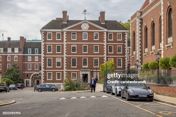 classic english architecture - private property stock pictures, royalty-free photos & images