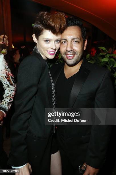 Coco Rocha and James Conran attend The Pucci Dinner Party At Monsieur Bleu In Paris on September 28, 2013 in Paris, France.