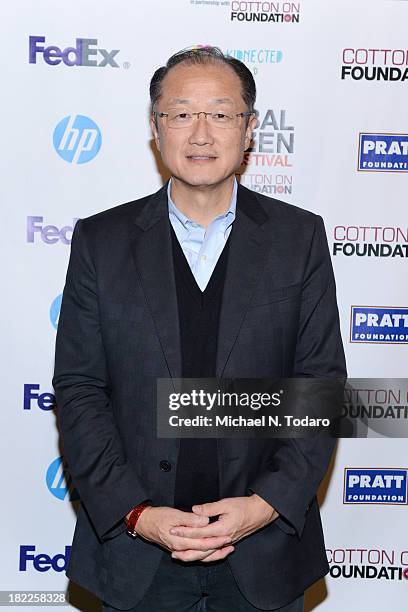 President of World Bank Jim Yong Kim attends the 2013 Global Citizen Festival to end extreme poverty in Central Park on September 28, 2013 in New...