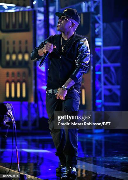 Rocko performs onstage at the BET Hip Hop Awards 2013 at Boisfeuillet Jones Atlanta Civic Center on September 28, 2013 in Atlanta, Georgia.