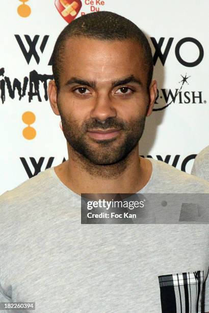 Tony Parker attends the Wap Two' by Tony Parker : Launch Cocktail At Kiliwatch Store In Paris on September 28, 2013 in Paris, France.