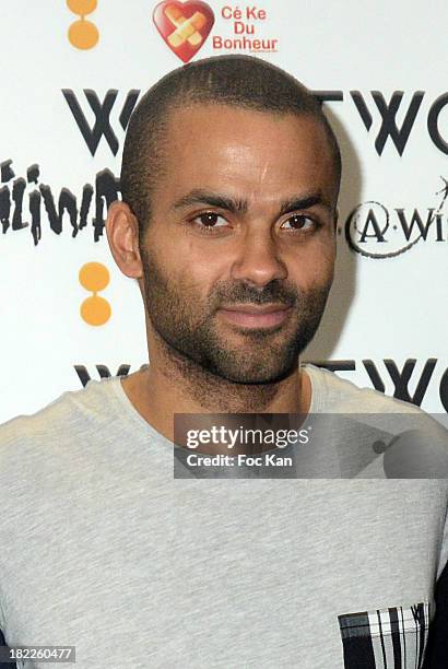 Tony Parker attends the Wap Two' by Tony Parker : Launch Cocktail At Kiliwatch Store In Paris on September 28, 2013 in Paris, France.