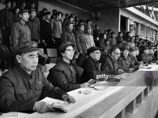 Chinese Prime Minister Zhou Enlai , President Mao's wife Jiang Qing, the ideologue of the Cultural Revolution Zhen Boda, CCP leaders Kang Zheng,...