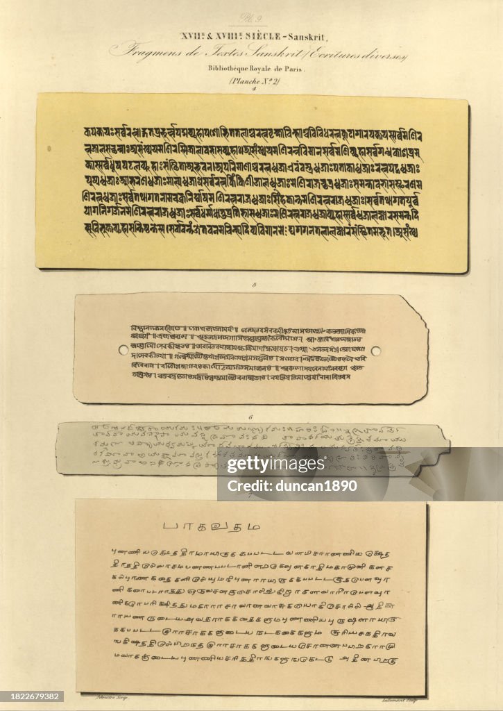 Universal Writing Examples Examples Of Sanskrit Writing 17th And 18th Century History Of Language ...