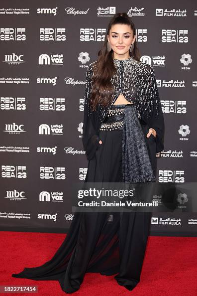 Hande Erçel attends the Opening Night screening of "HWJN" at the Red