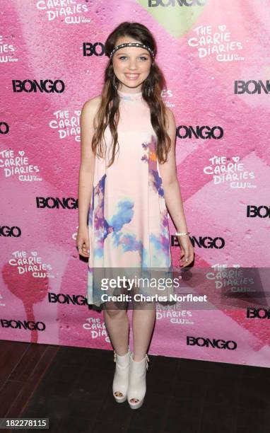 Stefania Owen attends "The Carrie Diaries" Season Two Premiere Party hosted By Bongo September 28, 2013 in New York, United States.