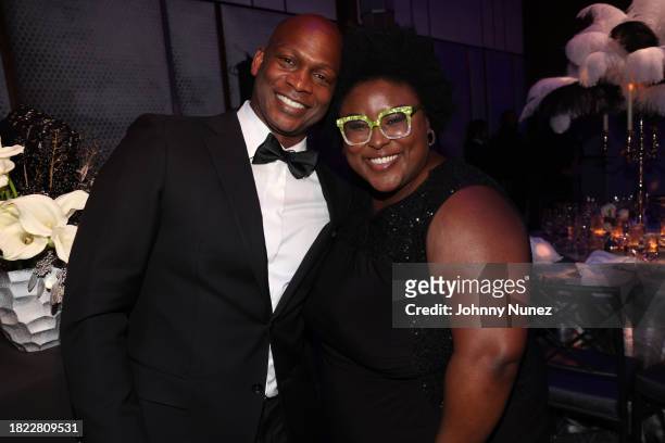 Dennis Williams and Nia Drummond attend the Alvin Ailey American Dance Theater 65th Anniversary Opening Night Gala at New York City Center on...
