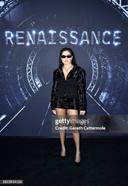 Mabel attends the London premiere of "RENAISSANCE: A Film By Beyoncé" on November 30, 2023 in London, England.