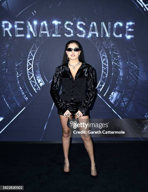 Mabel attends the London premiere of "RENAISSANCE: A Film By Beyoncé" on November 30, 2023 in London, England.