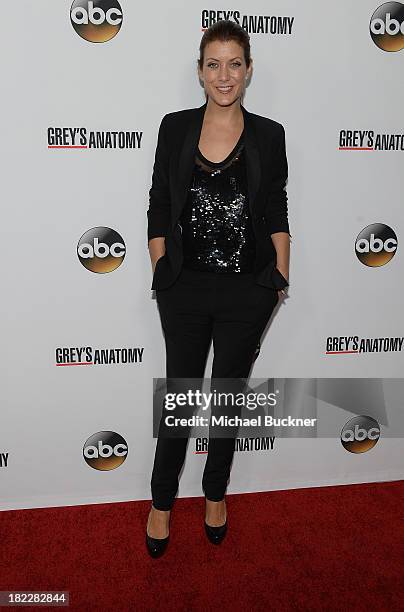 Actress Kate Walsh arrives at the "Grey's Anatomy" 200th Episode Celebration at The Colony on September 28, 2013 in Los Angeles, California.