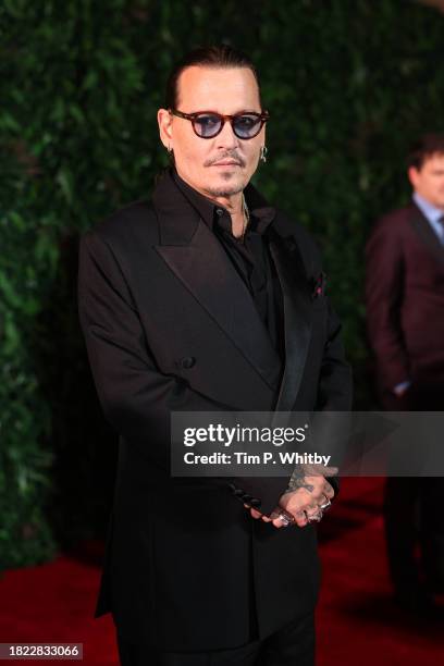 Johnny Depp attends the Opening Night screening of "HWJN" at the Red Sea International Film Festival 2023 on November 30, 2023 in Jeddah, Saudi...