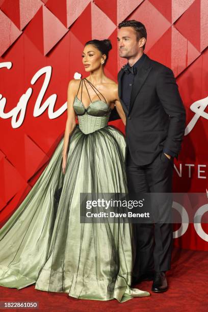 Nicole Scherzinger and Thom Evans attend The Fashion Awards 2023 presented by Pandora at The Royal Albert Hall on December 4, 2023 in London, England.