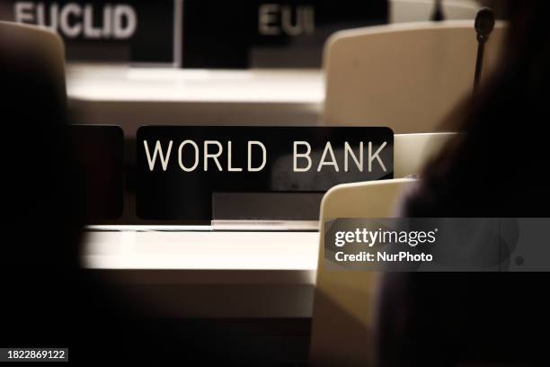 World Bank board during the United Nations Climate Change Conference COP28 High Level Segment meeting in Dubai, United Arab Emirates on December 1,...
