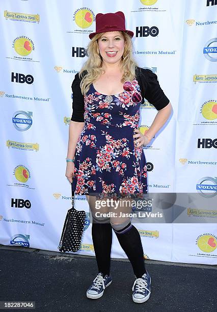 Actress Kirsten Vangsness attends the 4th annual L.A. Loves Alex's Lemonade event at Culver Studios on September 28, 2013 in Culver City, California.