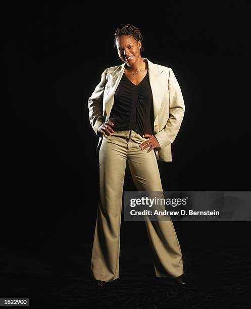 Portrait of Nikki McCray of the Indiana Fever during the 2003 NBA All-Star Weekend on February 7, 2003 in Atlanta, Georgia. NOTE TO USER: User...