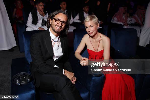 Simone Marchetti and Michelle Williams attend the Opening Ceremony at the Red Sea International Film Festival 2023 on November 30, 2023 in Jeddah,...