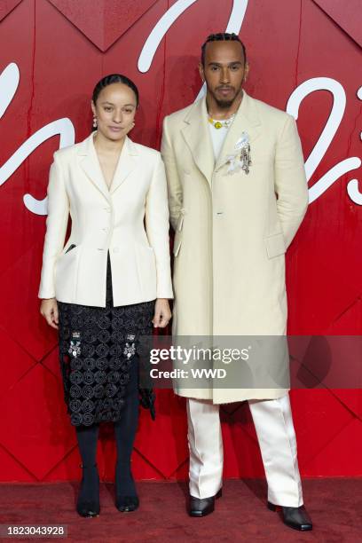 Grace Wales Bonner and Lewis Hamilton at The Fashion Awards 2023, Presented by Pandora held at the Royal Albert Hall on December 4, 2023 in London,...