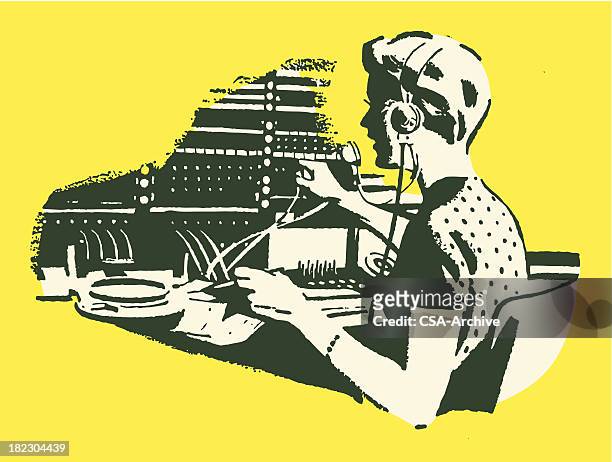 351 Switchboard Operator High Res Illustrations - Getty Images