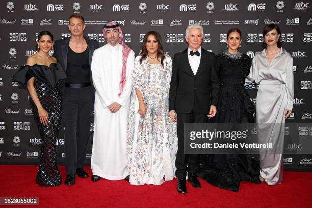 Jury Member, Freida Pinto, Jury Member, Joel Kinnaman, CEO of the Red Sea International Film Festival, Mohammed Al Turki, Chairwoman of the Red Sea...