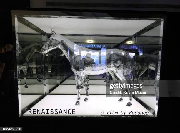 Atmosphere at the London premiere of "RENAISSANCE: A Film By Beyoncé" on November 30, 2023 in London, England.