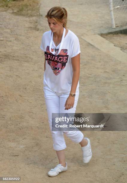 Athina Onassis is seen at the 'CSIO Barcelona 2013: International Show Jumping' held at the Barcelona Real Polo Club on September 29, 2013 in...