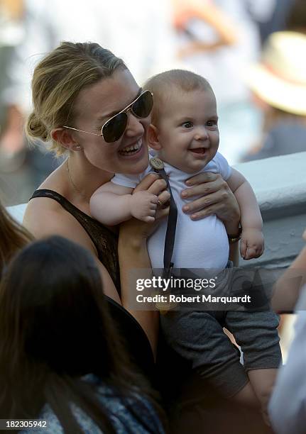 Marta Ortega is seen at the 'CSIO Barcelona 2013: International Show Jumping' held at the Barcelona Real Polo Club on September 29, 2013 in...