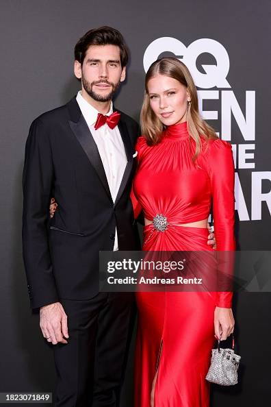 Alvaro Soler and his wife Melanie Kroll attend the GQ Men Of The Year ...