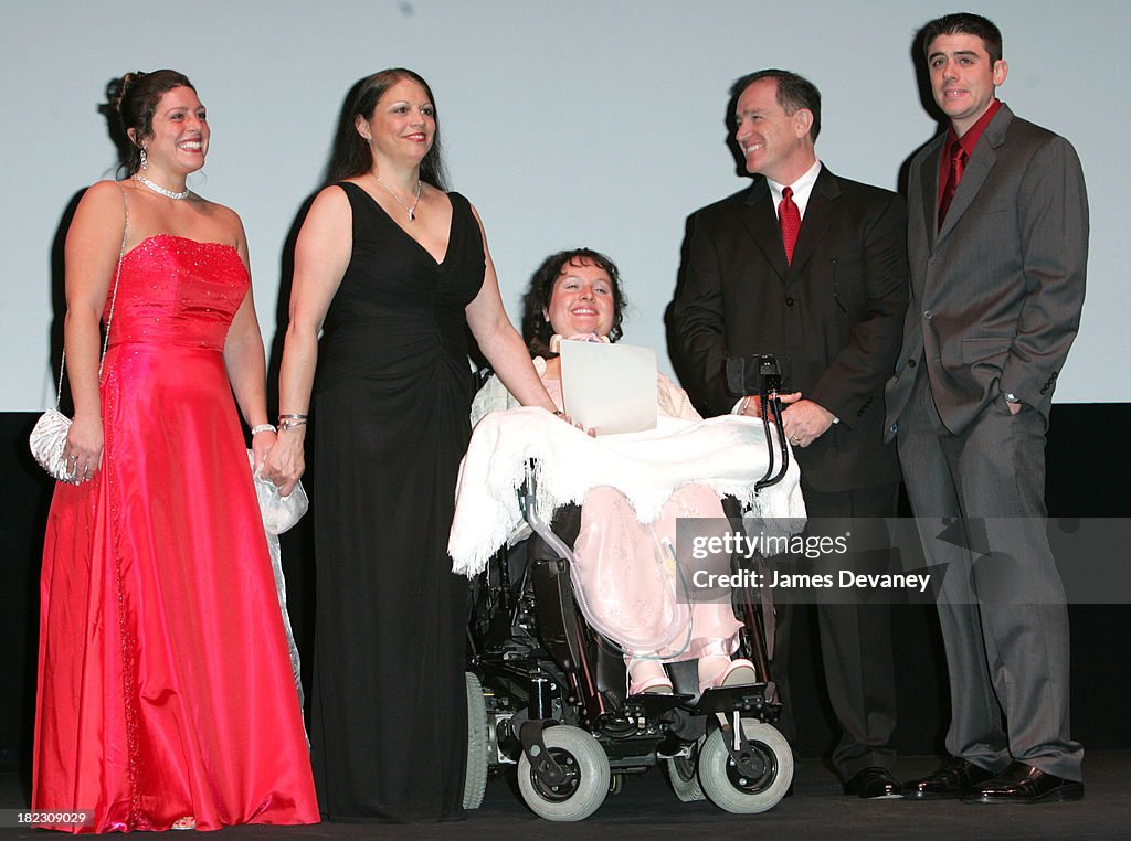 Brooke Ellison with family during The Brooke Ellison Story New York Brooke Ellison with family during The Brooke Ellison Story New York