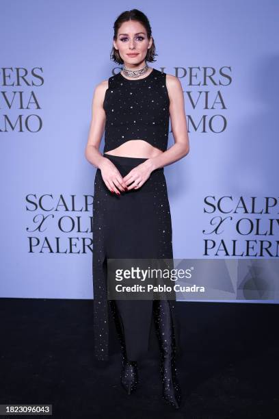 Olivia Palermo presents the Scalpers Exclusive Collection at Palacio del Conde de Bornos on November 30, 2023 in Madrid, Spain.