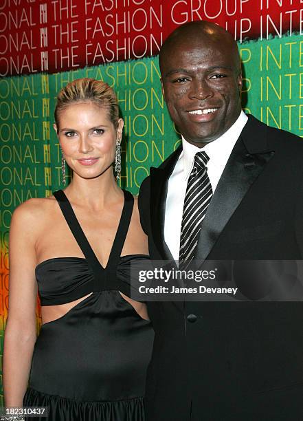 Heidi Klum and Seal during The Fashion Group International Presents The 21st Annual Night of Stars at Cipriani 42nd Street in New York City, New...