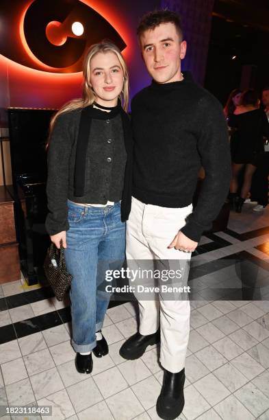 Anais Gallagher and Callum Scott Howells attend the launch of CABARET: The Kit Kat Club at Selfridges on November 30, 2023 in London, England. The...