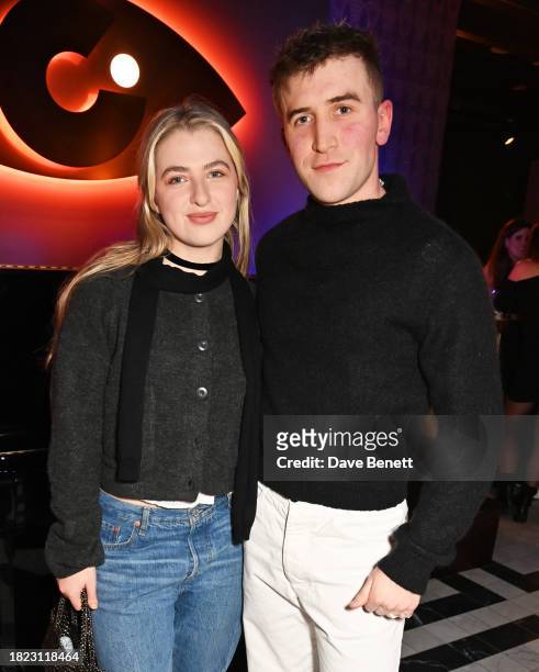 Anais Gallagher and Callum Scott Howells attend the launch of CABARET: The Kit Kat Club at Selfridges on November 30, 2023 in London, England. The...