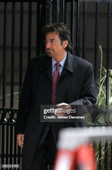 Al Pacino during Matthew McConaughey and Al Pacino on the Set of Two