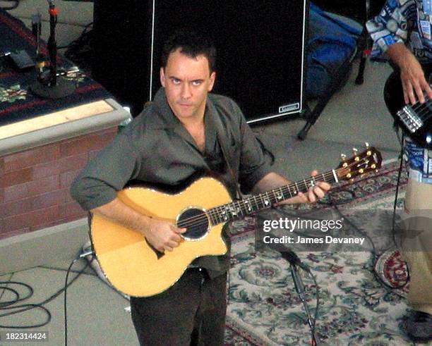 Dave Matthews during Dave Matthews Band Performs on the Roof of the Ed Sullivan Theatre for The Late Show with David Letterman - July 15, 2006 at Ed...