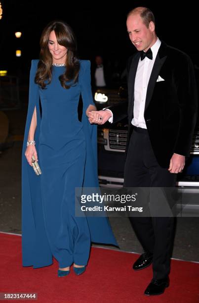 Prince William, Prince of Wales and Catherine, Princess of Wales attend The Royal Variety Performance 2023 at Royal Albert Hall on November 30, 2023...