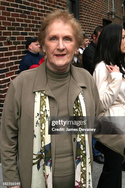 Alec Baldwin's mother during Marilyn Manson, Megan Mullally, The Libertines, Johnny Knoxville Visit the Late Show with David Letterman - May 8, 2003...