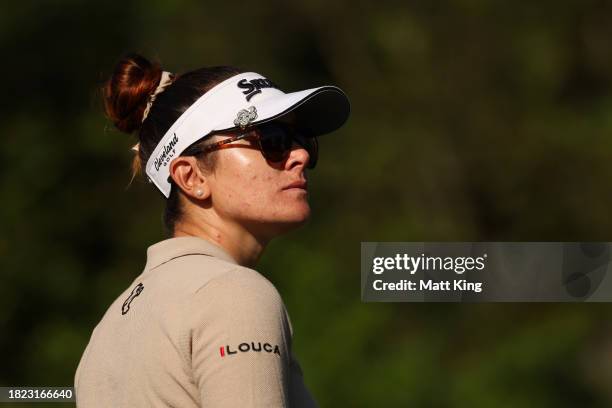 Hannah Green of Australia looks on from the 12th hole during the ISPS HANDA Australian Open at The Lakes Golf Club on December 01, 2023 in Sydney,...