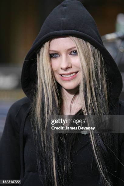 Avril Lavigne during Avril Lavigne Performs on The Today Show Summer Concert Series - May 21, 2004 at NBC Studios, Rockefeller Plaza in New York...