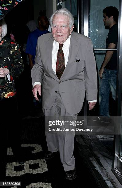 Andy Rooney during Katie Couric Leaves CBS Studios - September 5, 2006 at CBS Studios in New York City, New York, United States.