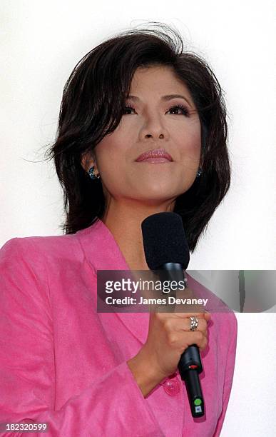 Host, Julie Chen during Sisqo Performs on the CBS's The Early Show - June 21, 2001 at CBS Studios in New York City, New York, United States.