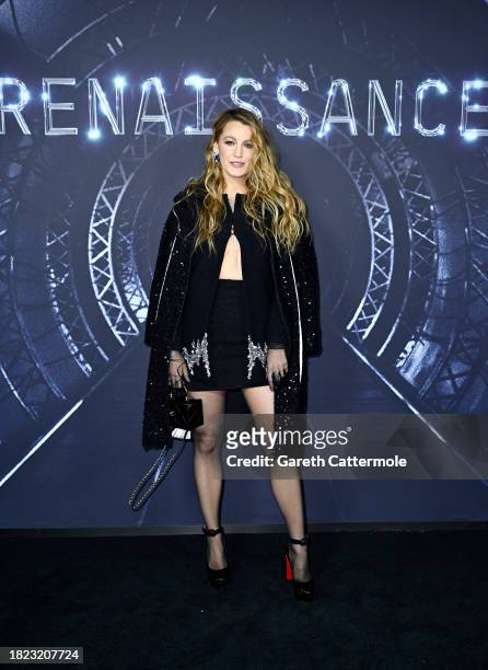 Blake Lively attends the London premiere of "RENAISSANCE: A Film By Beyoncé" on November 30, 2023 in London, England.