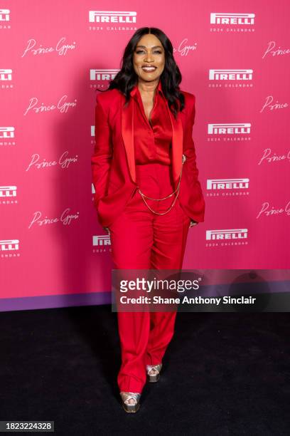 Angela Bassett arrives at the unveiling of the 2024 Pirelli Calendar by Prince Gyasi at Magazine London on November 30, 2023 in London, England.