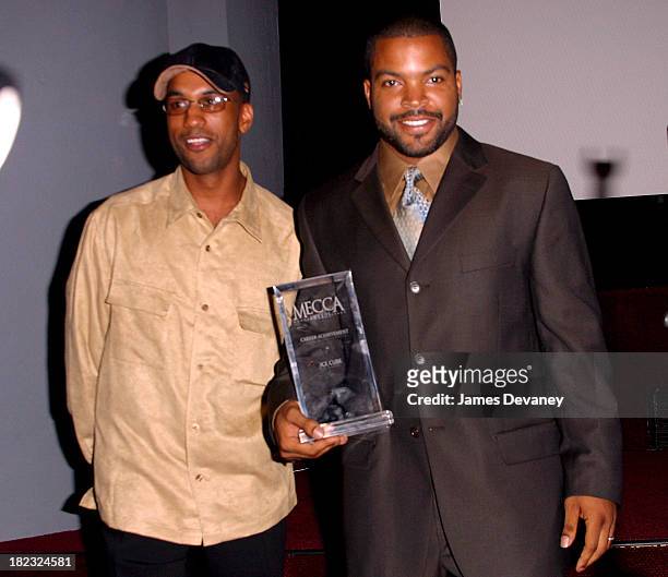 Producer Tim Story and Ice Cube during MECCA Movie Awards at Directors Guild of America in New York City, New York, United States.